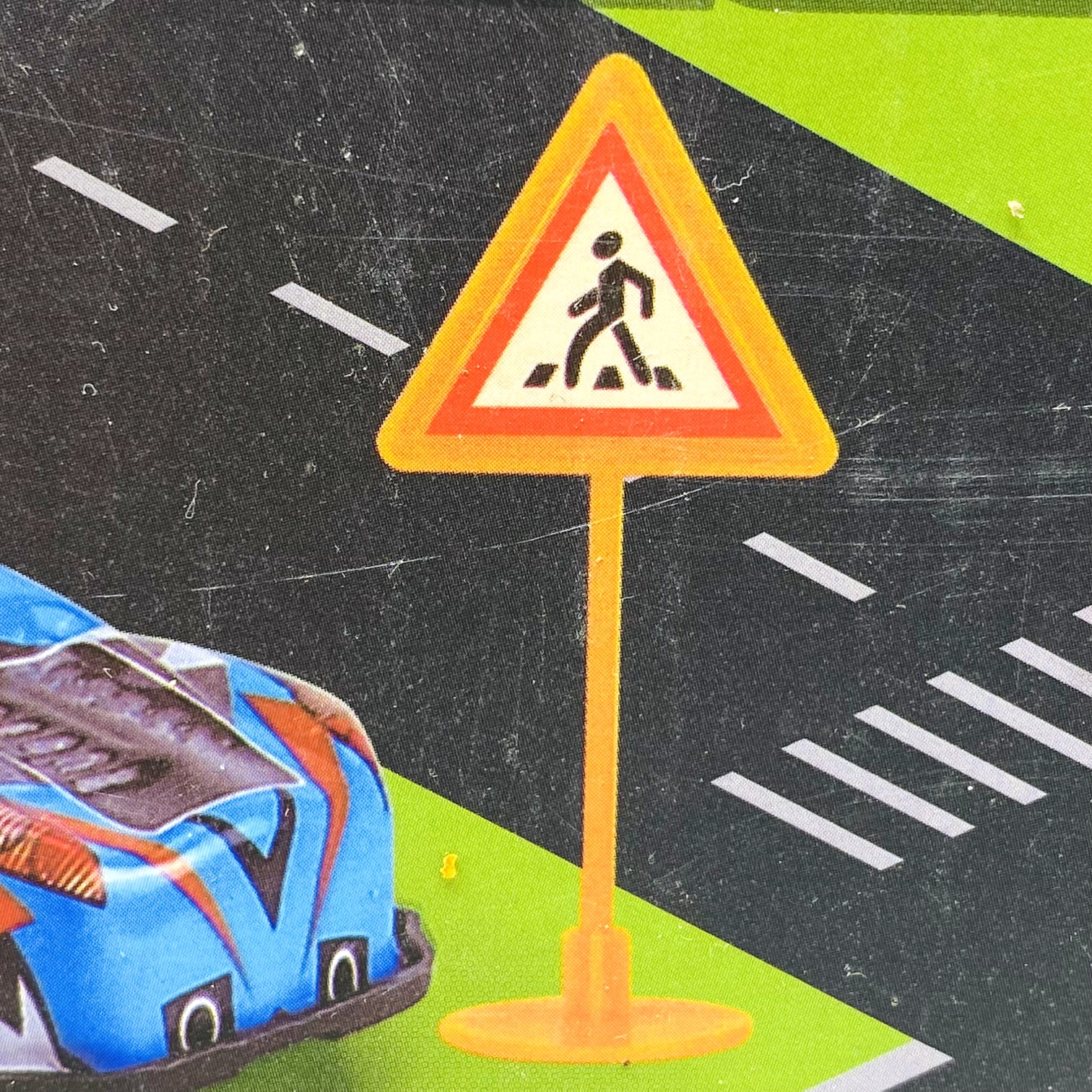 Manual Gas Station Play Mat Track