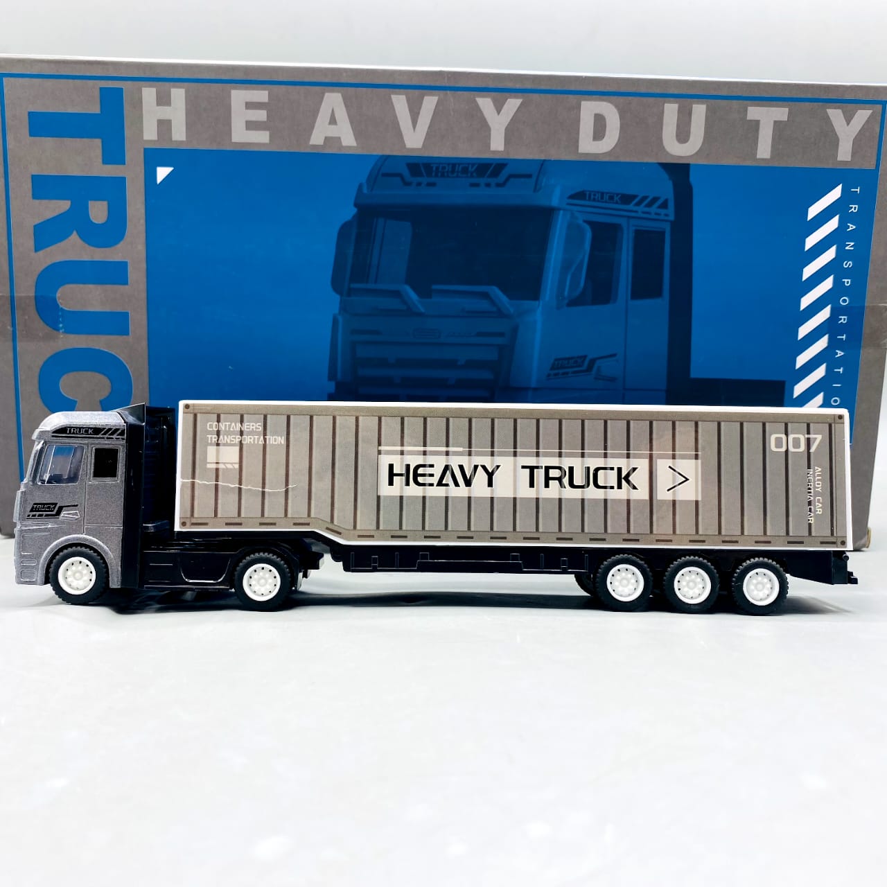 10-Inch Free Wheel Metal Truck With 3 Mini Metal Car Set