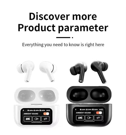 A9 Pro Apple Airpods ANC/ENC Noise Reduction Touch Control Bluetooth Wireless Earbuds