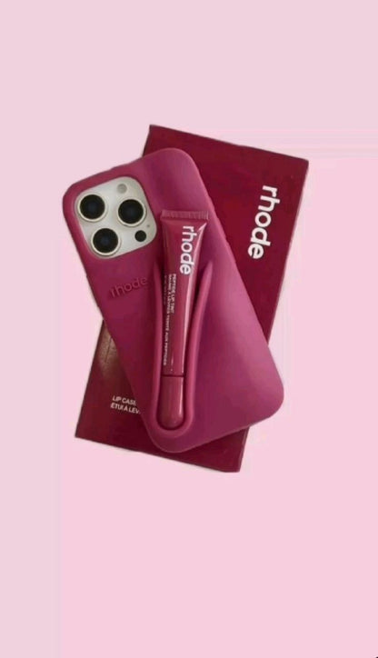 New Rhode LipGloss 💄 Silicone Case With Box 🩶