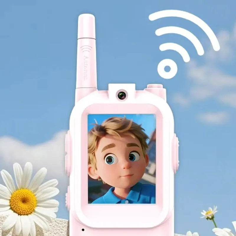 2Pcs Rechargeable Kids Video Walkie Talkie
