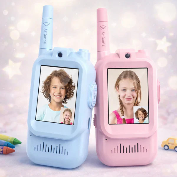 2Pcs Rechargeable Kids Video Walkie Talkie