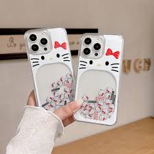 Hello Kitty Glitter waterfall Case Transparent Case