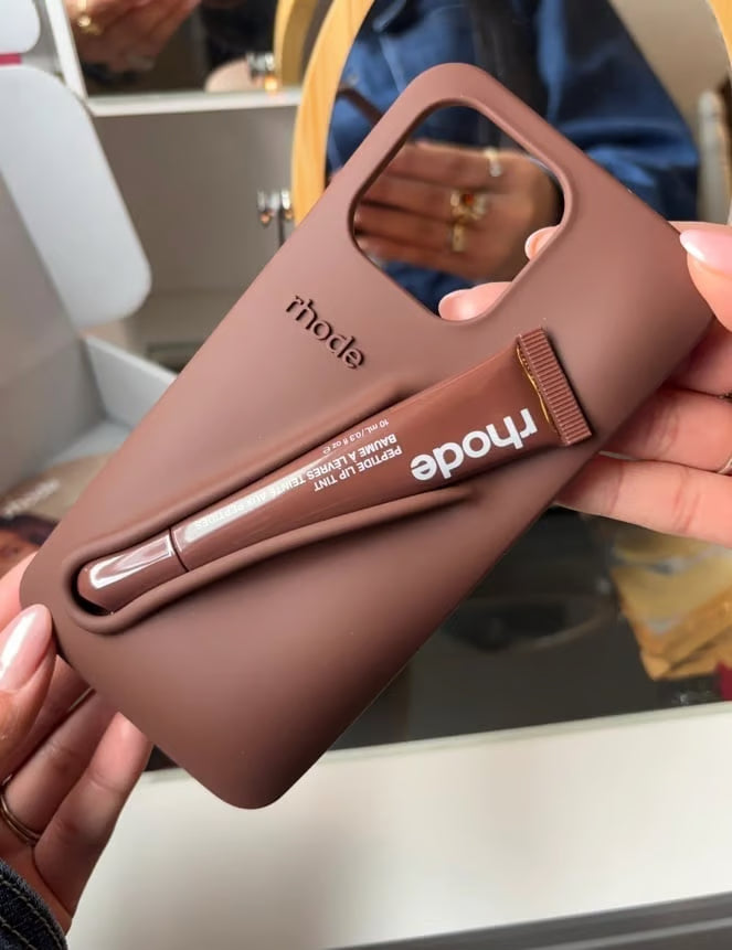 New Original Rhode LipGloss 💄 Silicone Case With Box 🩶