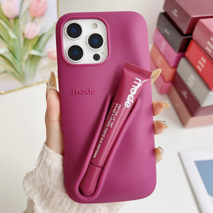 New Rhode LipGloss 💄 Silicone Case With Box 🩶