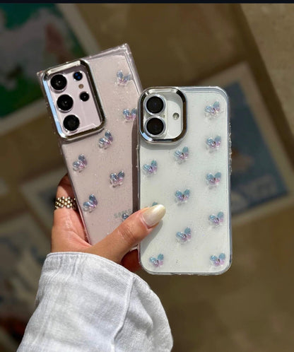 New 🦋 Butter Fly Glitter Shimmer Case